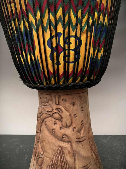 Asien LifeStyle Bongo »60cm Profi Djembe Trommel Afrika Ghana Ziegenfell Holz handmade«