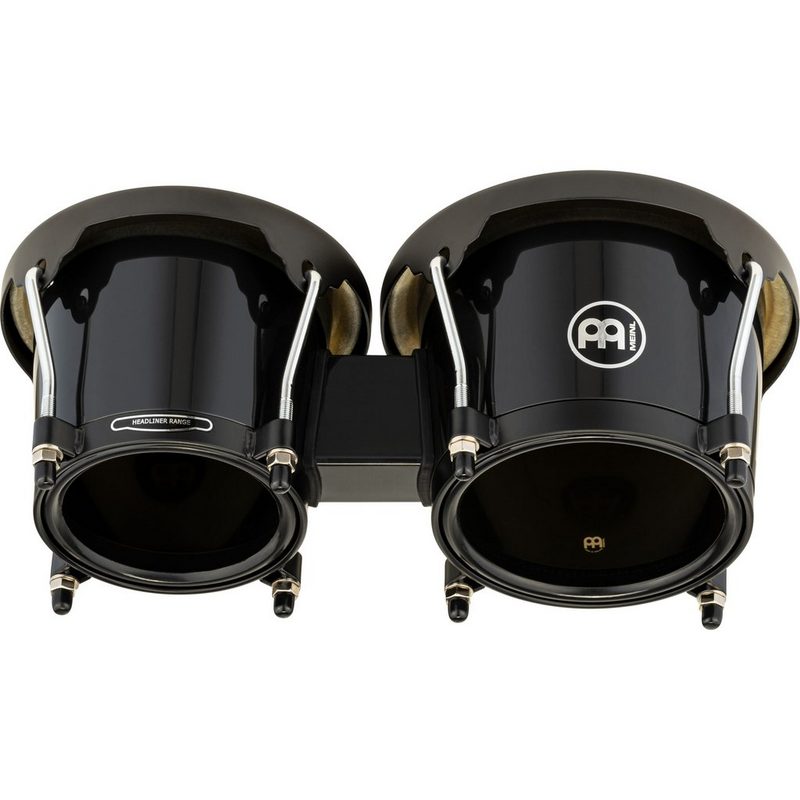 Meinl Percussion Bongo Headliner Bongos HB50BK Black Black HW